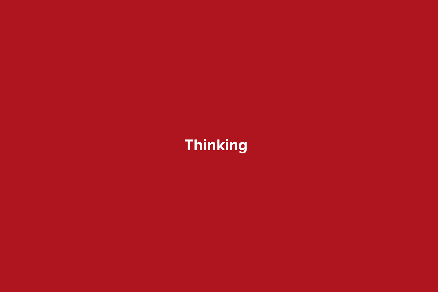 thinking